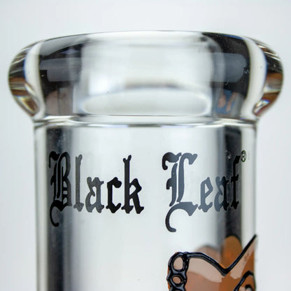 Black Leaf Dino Hand Painted Flask Bong Ice